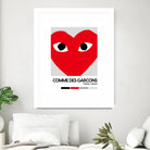 Red Hearts Eyes Hypebeast Luxury Fashion Poster by XingChen Lu on GIANT ART - red typography