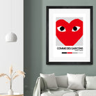 Red Hearts Eyes Hypebeast Luxury Fashion Poster by XingChen Lu on GIANT ART - red typography