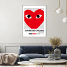 Red Hearts Eyes Hypebeast Luxury Fashion Poster by XingChen Lu on GIANT ART - red typography