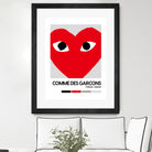 Red Hearts Eyes Hypebeast Luxury Fashion Poster by XingChen Lu on GIANT ART - red typography