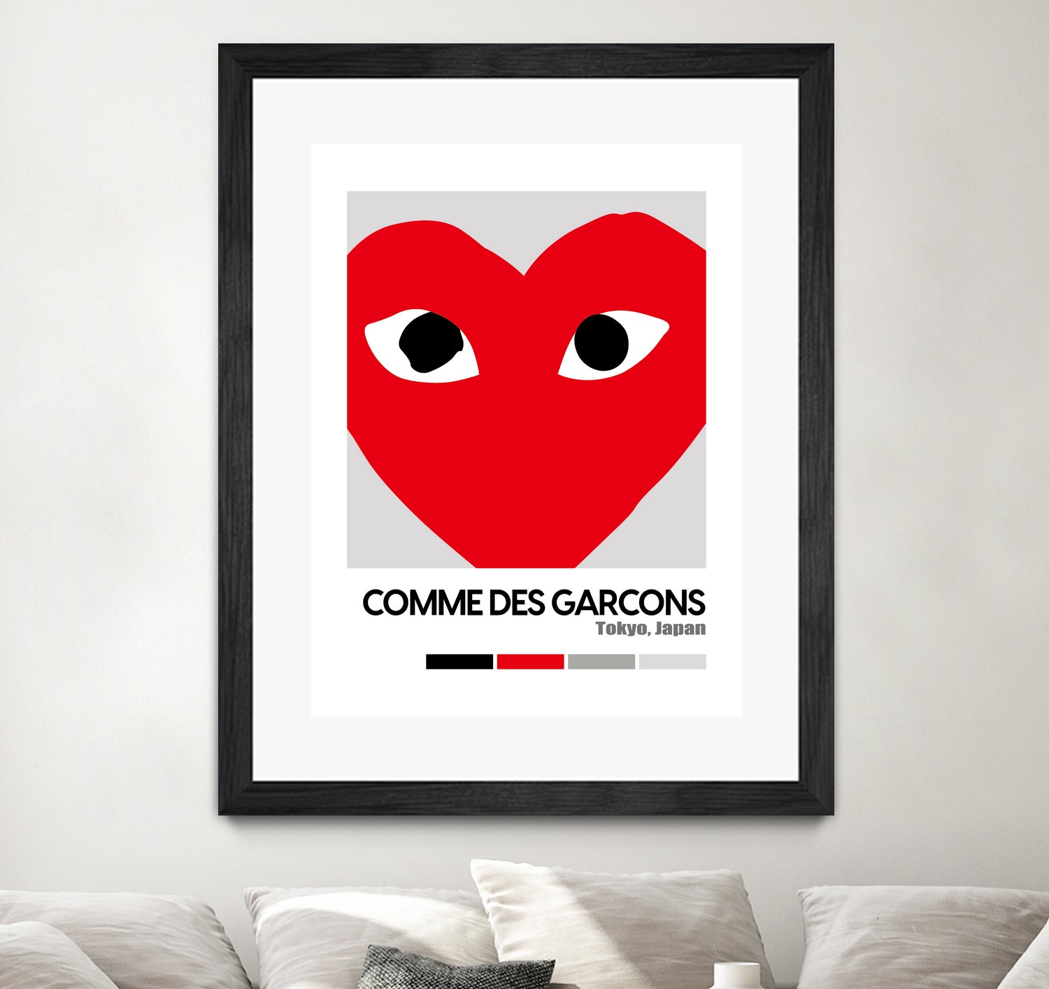 Red Hearts Eyes Hypebeast Luxury Fashion Poster by XingChen Lu on GIANT ART - red typography