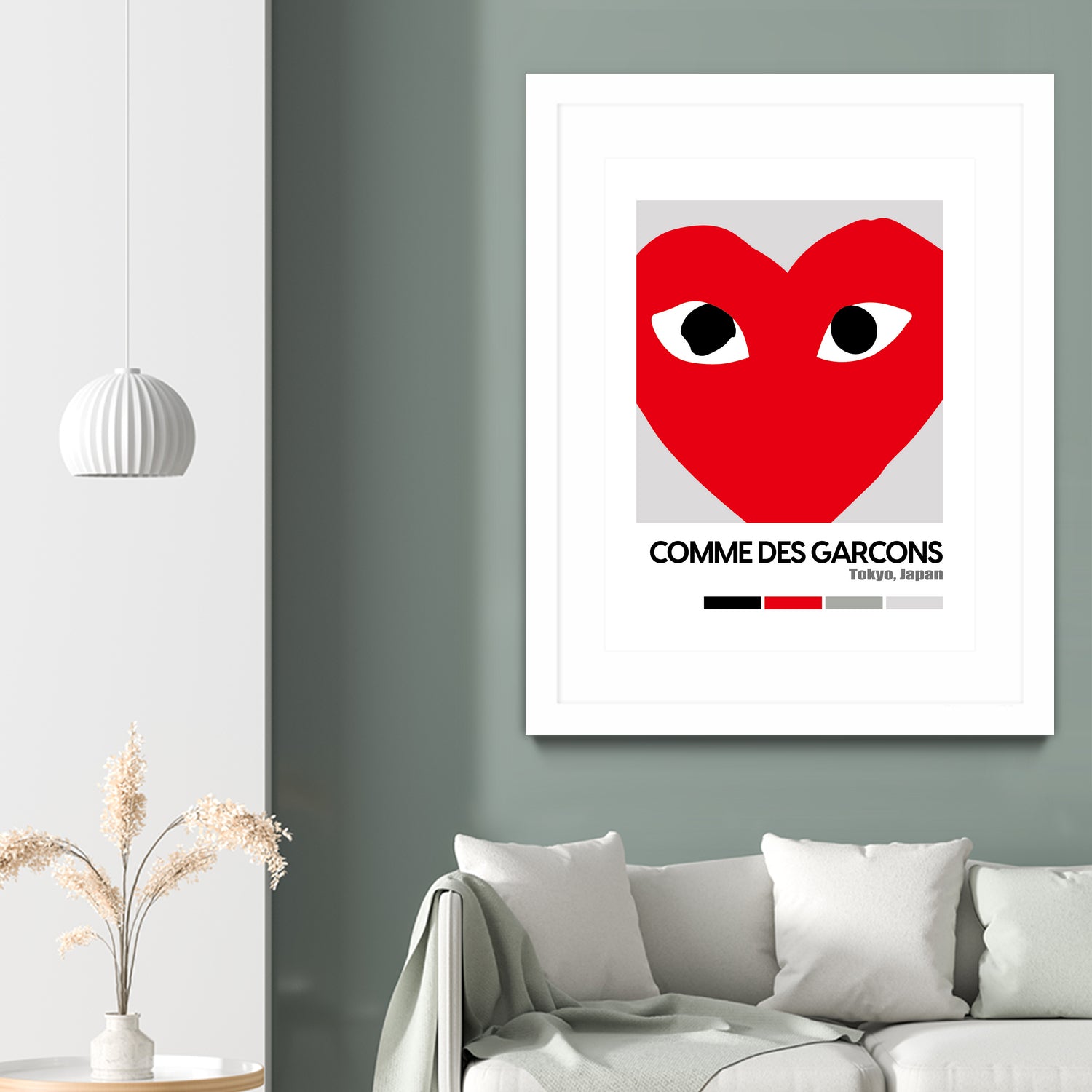 Red Hearts Eyes Hypebeast Luxury Fashion Poster by XingChen Lu on GIANT ART - red typography