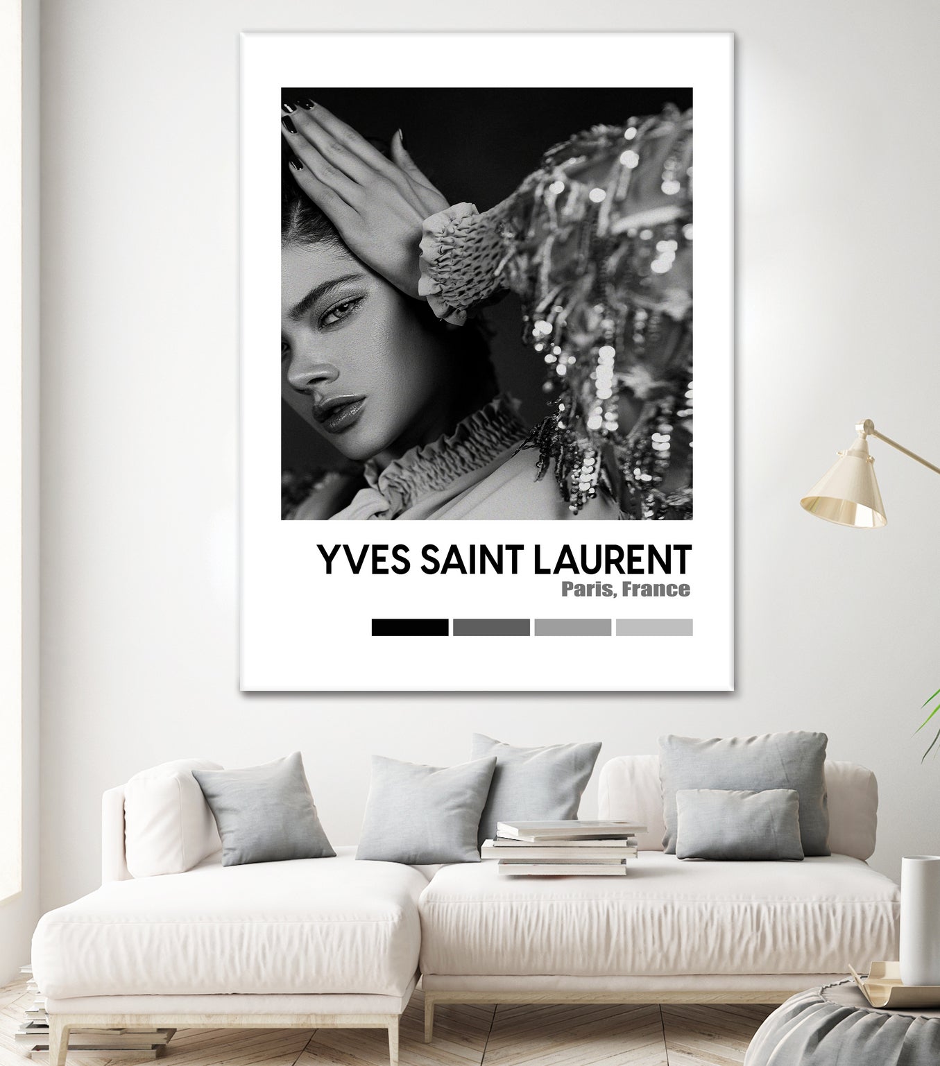 Luxury Super Model Hypebeast Luxury Fashion Poster by XingChen Lu on GIANT ART - gray typography