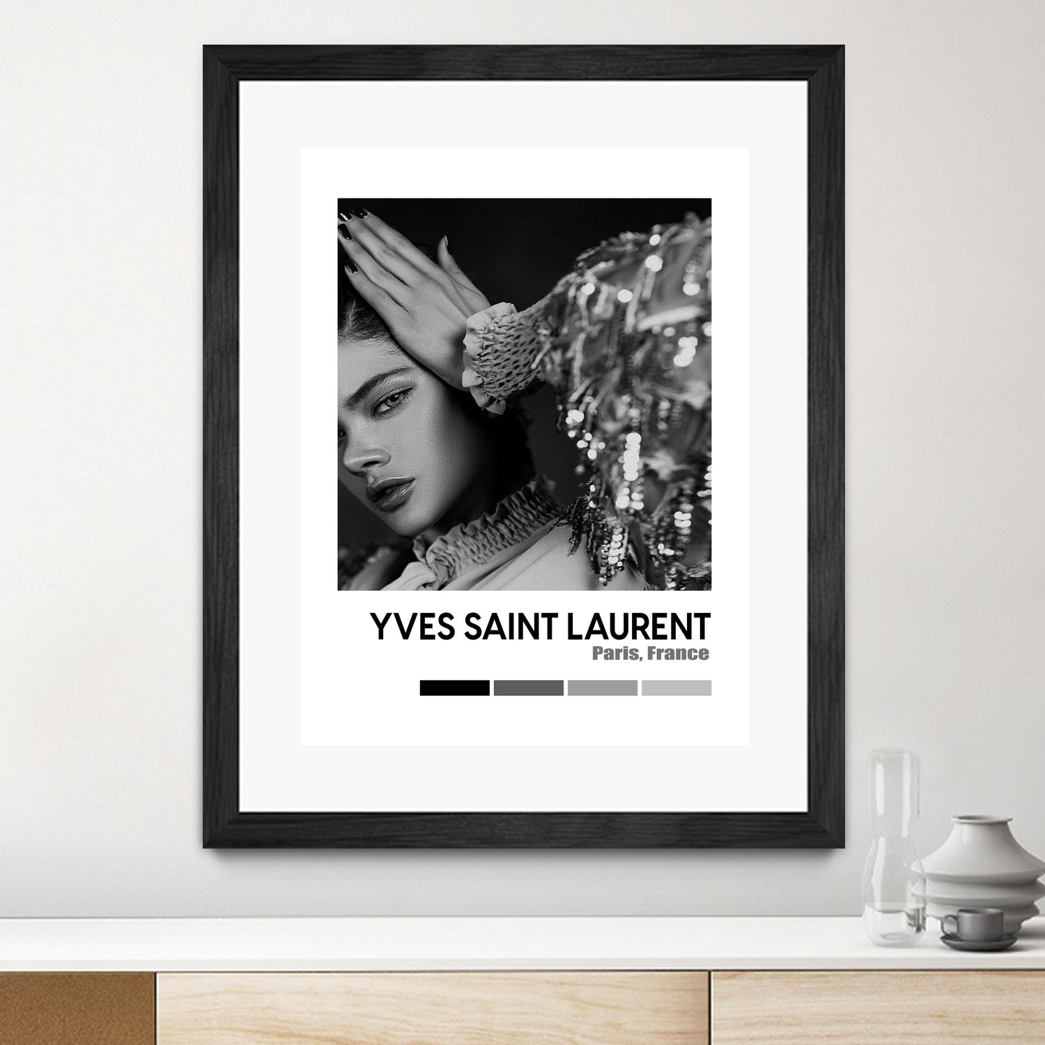 Luxury Super Model Hypebeast Luxury Fashion Poster by XingChen Lu on GIANT ART - gray typography