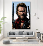 Clint Eastwood - The Outlaw Josey Wales by Dan Avenell on GIANT ART - brown mixed media