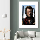 Clint Eastwood - The Outlaw Josey Wales by Dan Avenell on GIANT ART - brown mixed media