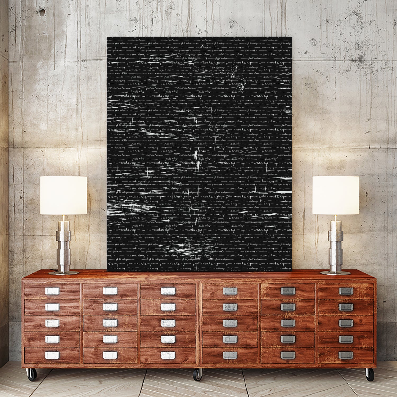 Wake Up by Sabrina Pearcy on GIANT ART - black typography