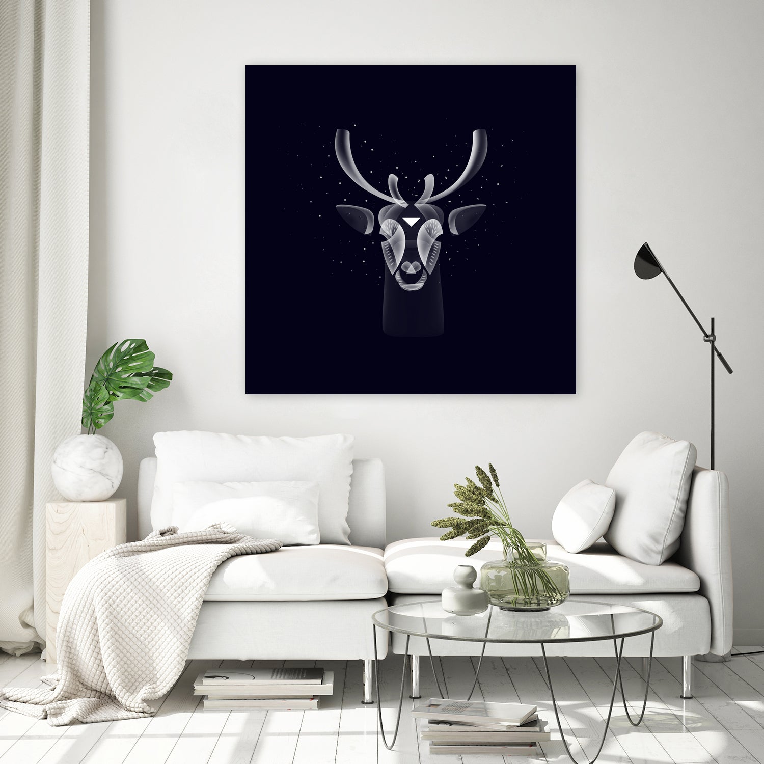 Silver reindeer by Ilya Shapko on GIANT ART - gray character design