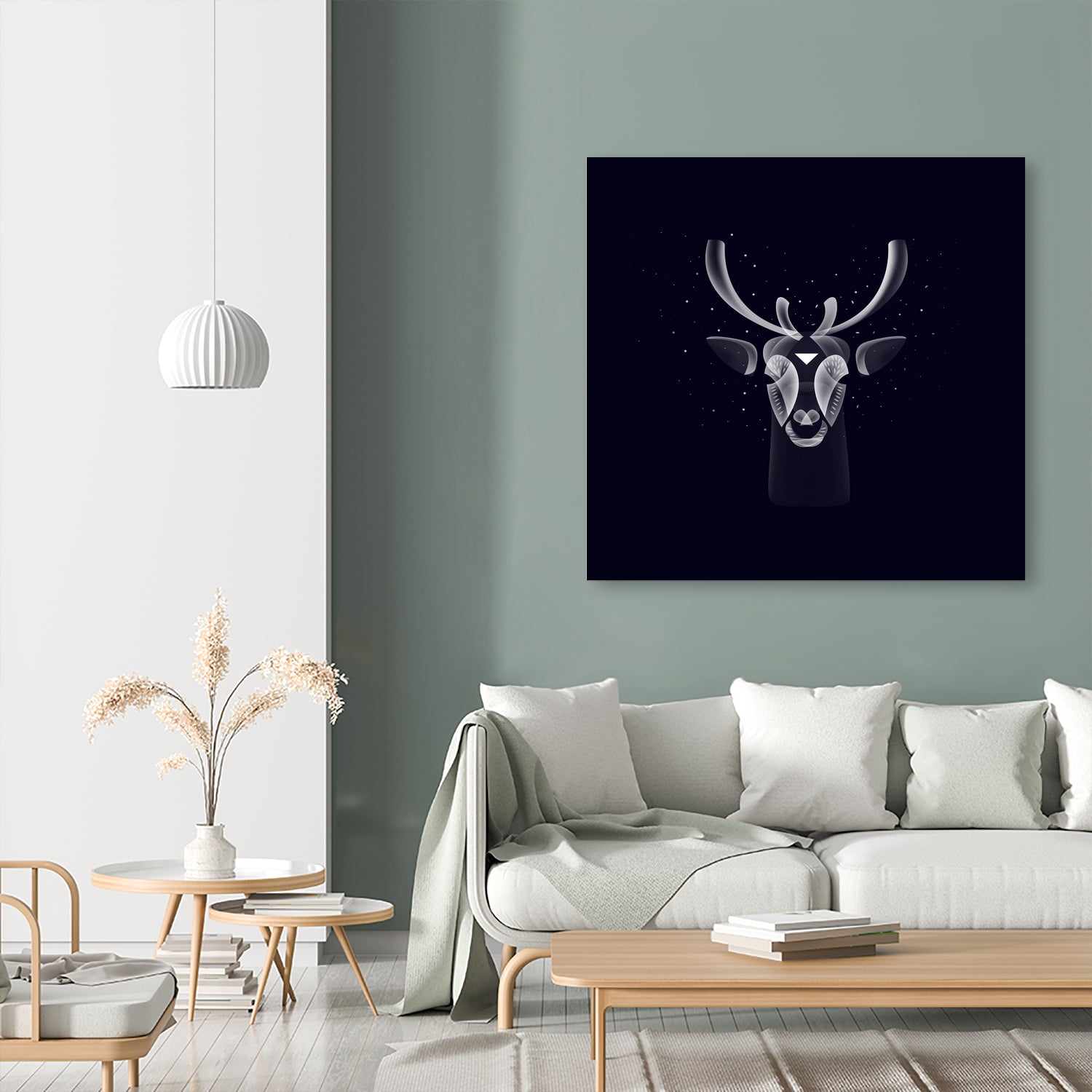 Silver reindeer by Ilya Shapko on GIANT ART - gray character design