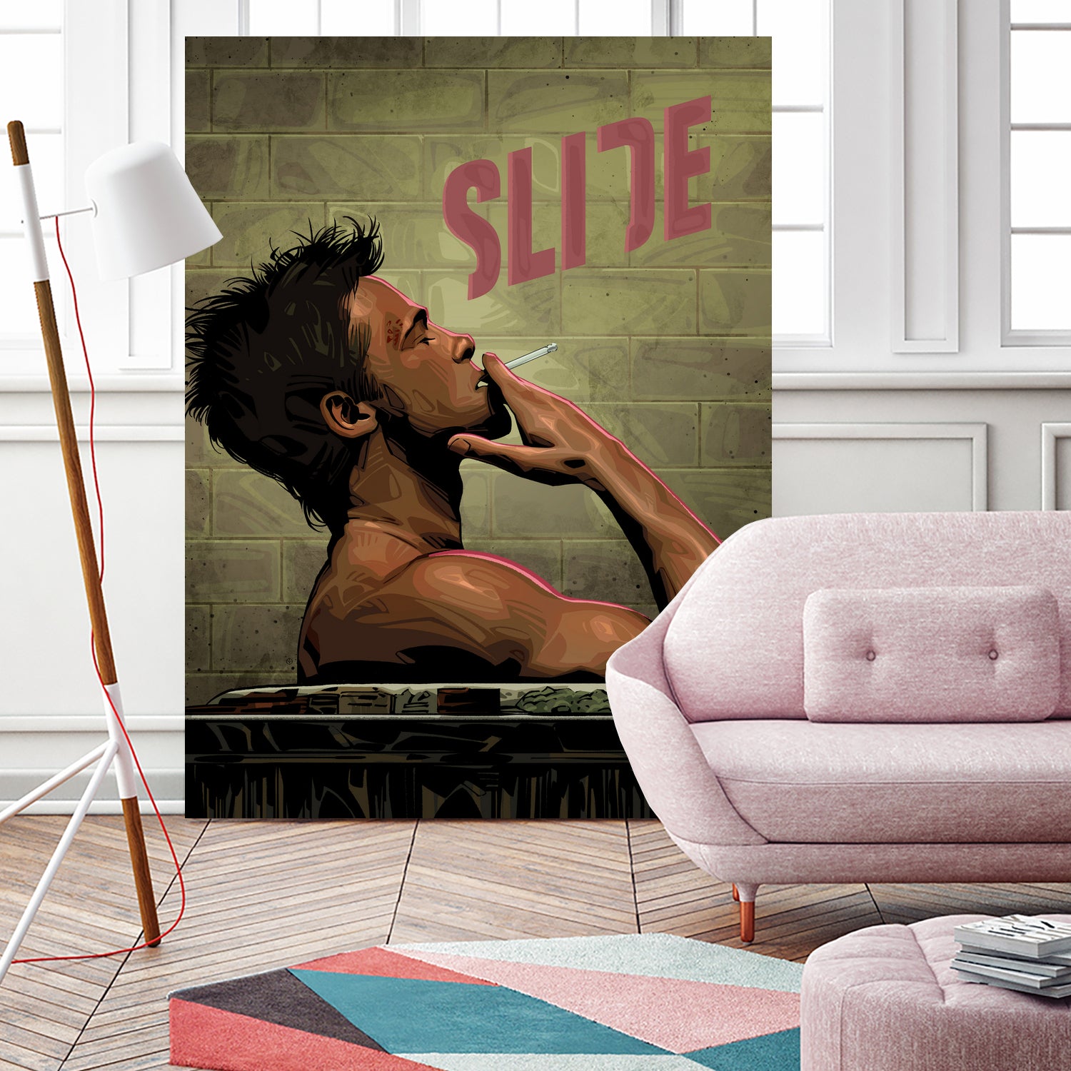 Fight Club Slide by Nikita Abakumov on GIANT ART - gray digital painting