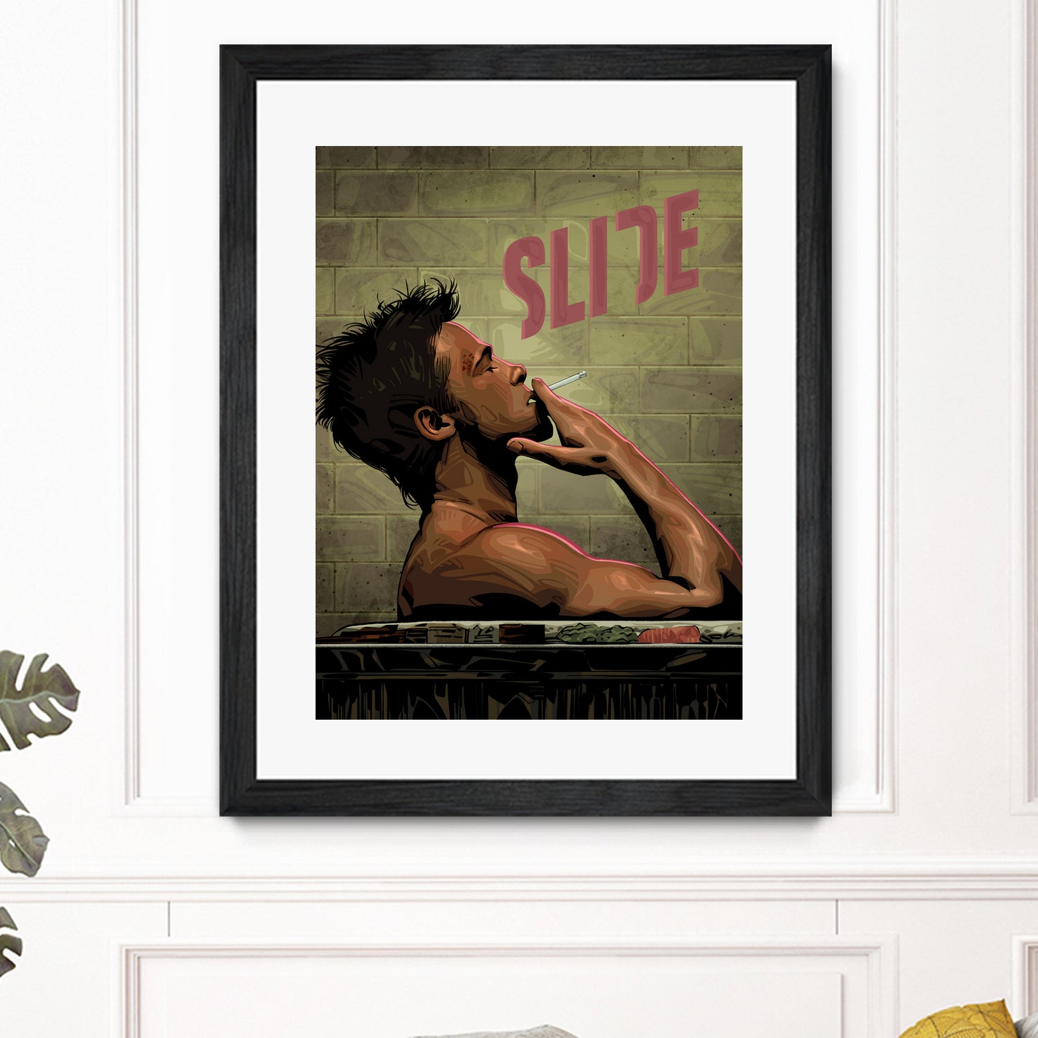 Fight Club Slide by Nikita Abakumov on GIANT ART - gray digital painting