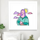 Mona Lisa by Idil Keysan on GIANT ART - pink digital drawing