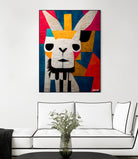 Abstract Art Alpaca by Ramon Souza on GIANT ART - white digital painting