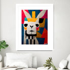 Abstract Art Alpaca by Ramon Souza on GIANT ART - white digital painting