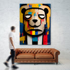 Abstract Art bear by Ramon Souza on GIANT ART - yellow digital painting