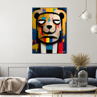 Abstract Art bear by Ramon Souza on GIANT ART - yellow digital painting