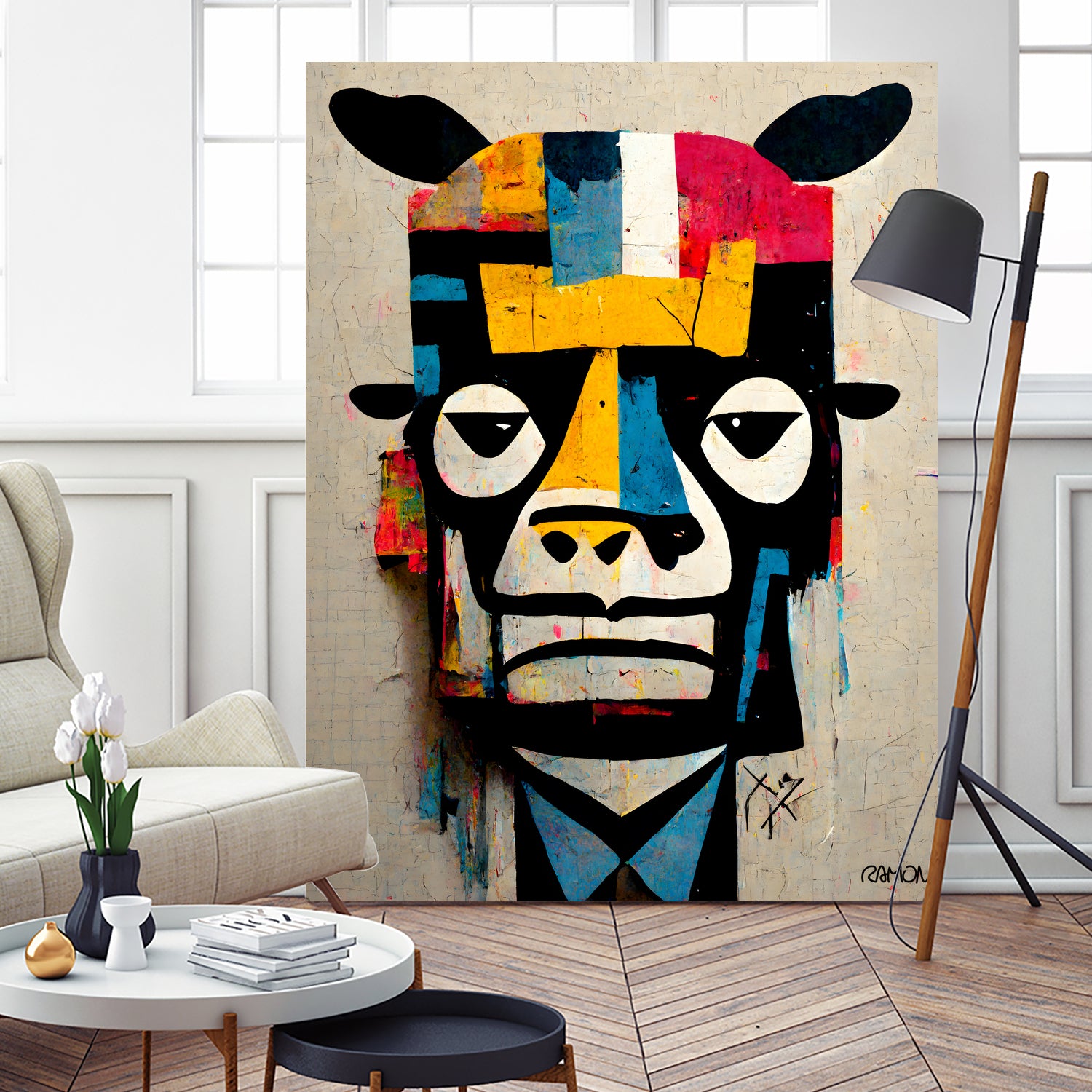 Cowman by Ramon Souza on GIANT ART - white digital painting