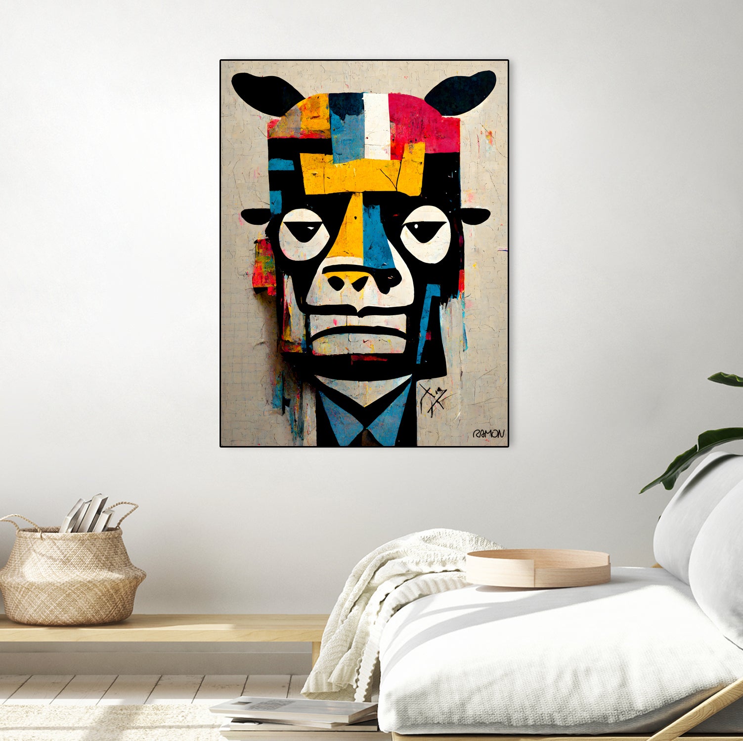 Cowman by Ramon Souza on GIANT ART - white digital painting