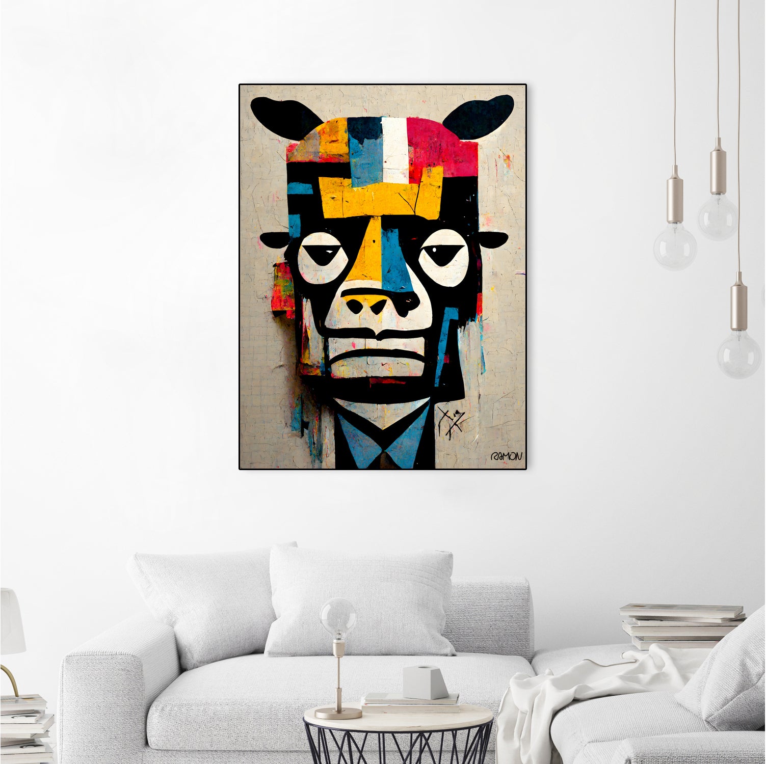 Cowman by Ramon Souza on GIANT ART - white digital painting