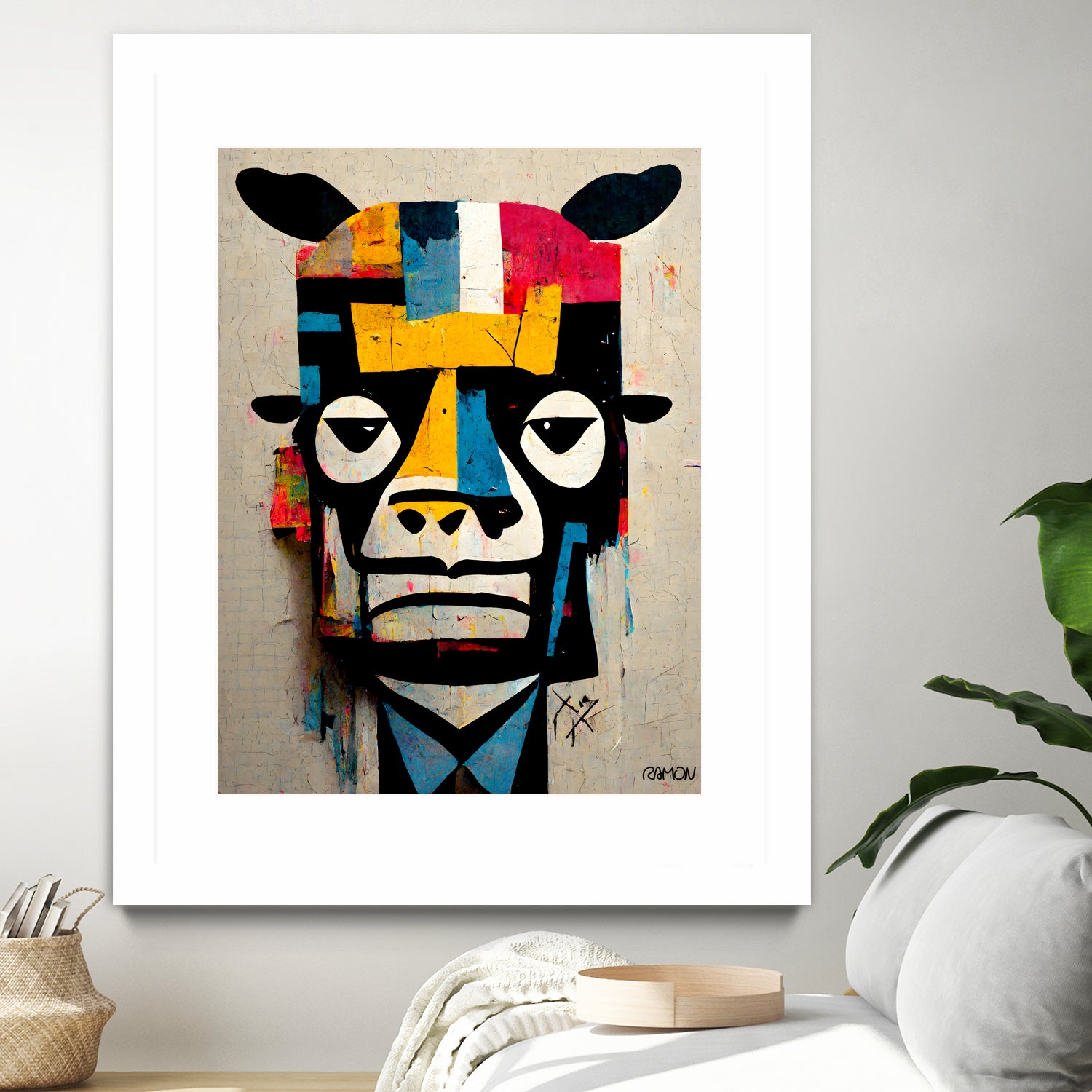 Cowman by Ramon Souza on GIANT ART - white digital painting