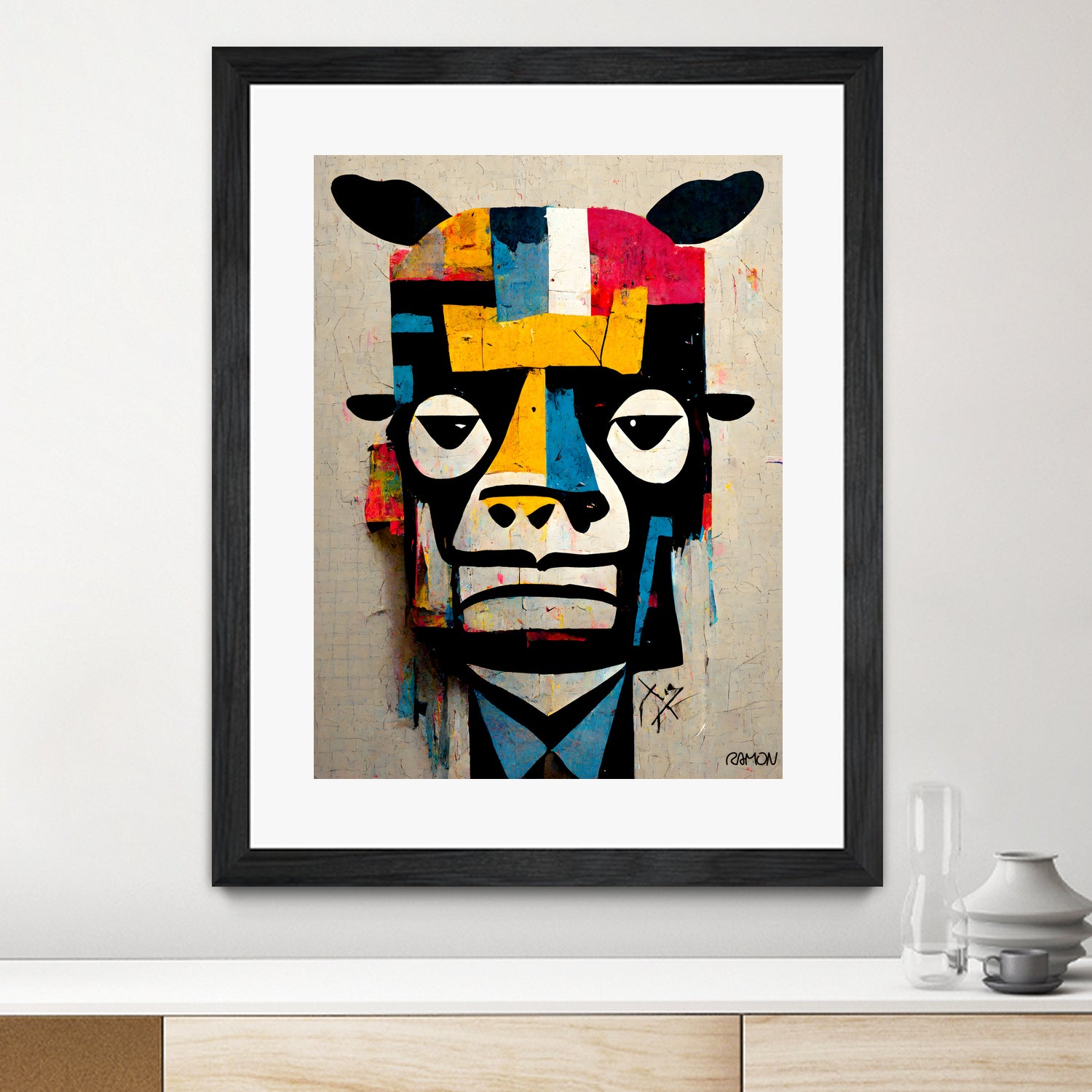 Cowman by Ramon Souza on GIANT ART - white digital painting