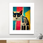 Abstract Art Cat by Ramon Souza on GIANT ART - white digital painting