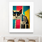 Abstract Art Cat by Ramon Souza on GIANT ART - white digital painting