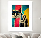 Abstract Art Cat by Ramon Souza on GIANT ART - white digital painting