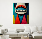 Caution Shark! by Ramon Souza on GIANT ART - blue digital painting