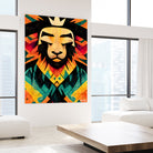 Lion King by Ramon Souza on GIANT ART - yellow digital painting