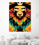 Lion King by Ramon Souza on GIANT ART - yellow digital painting