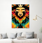 Lion King by Ramon Souza on GIANT ART - yellow digital painting