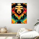 Lion King by Ramon Souza on GIANT ART - yellow digital painting