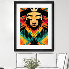 Lion King by Ramon Souza on GIANT ART - yellow digital painting