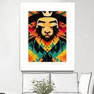 Lion King by Ramon Souza on GIANT ART - yellow digital painting