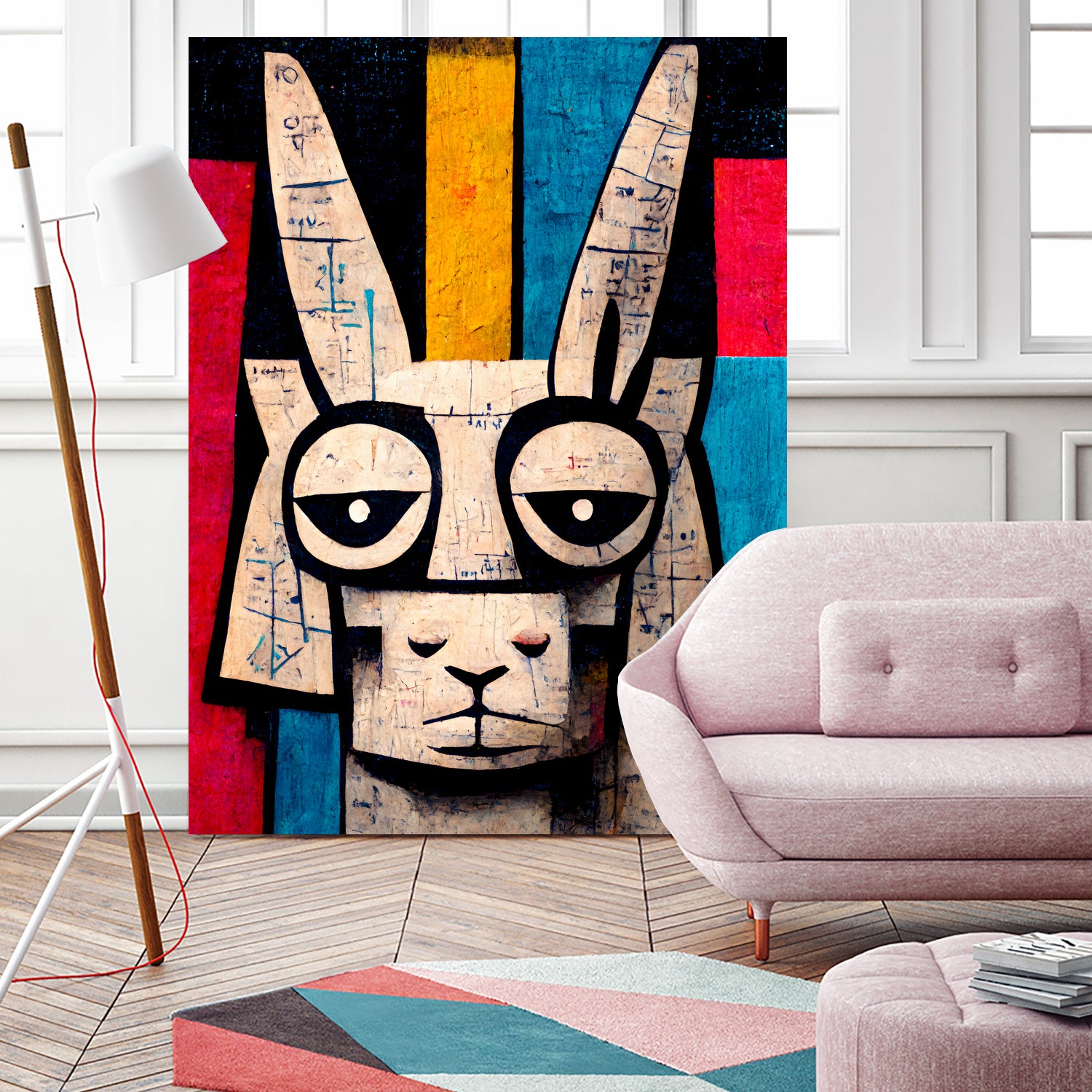 Einstain llama by Ramon Souza on GIANT ART - white digital painting