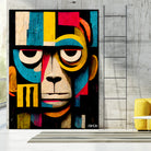 Abstract Art Monkey by Ramon Souza on GIANT ART - black digital painting