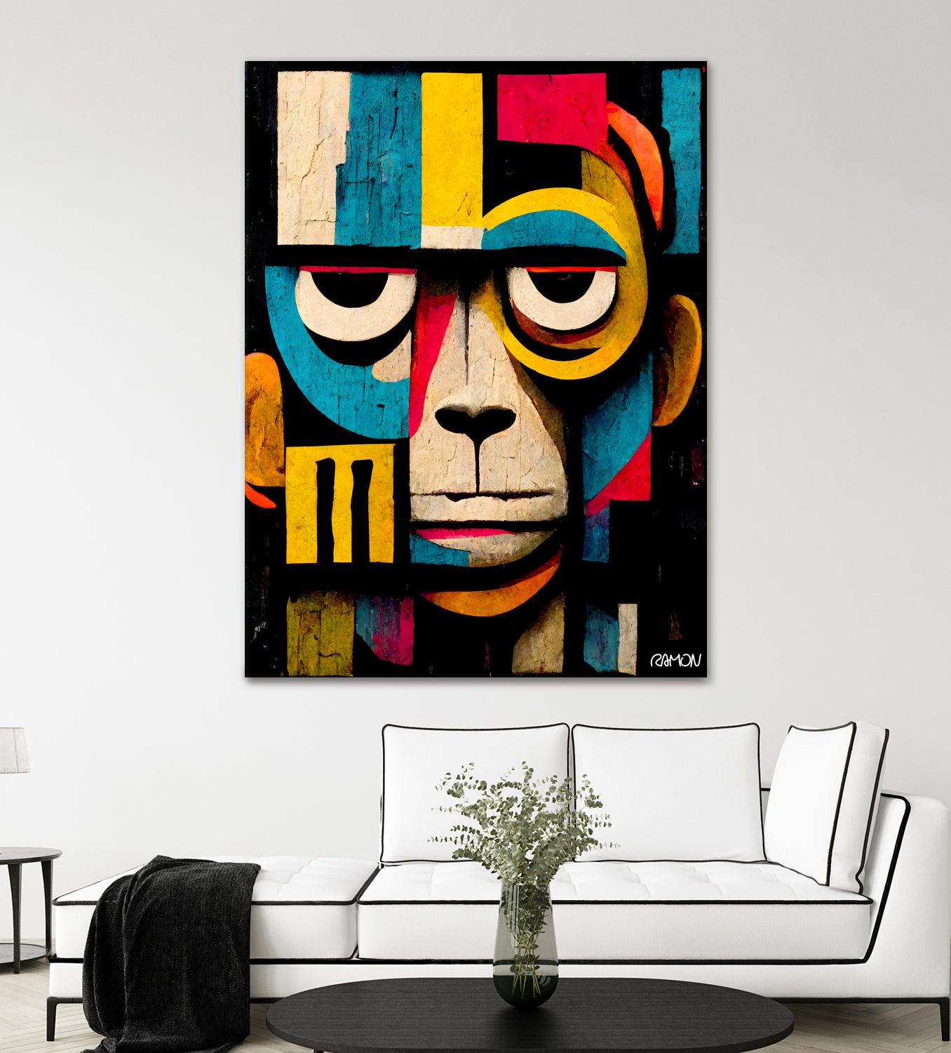 Abstract Art Monkey by Ramon Souza on GIANT ART - black digital painting