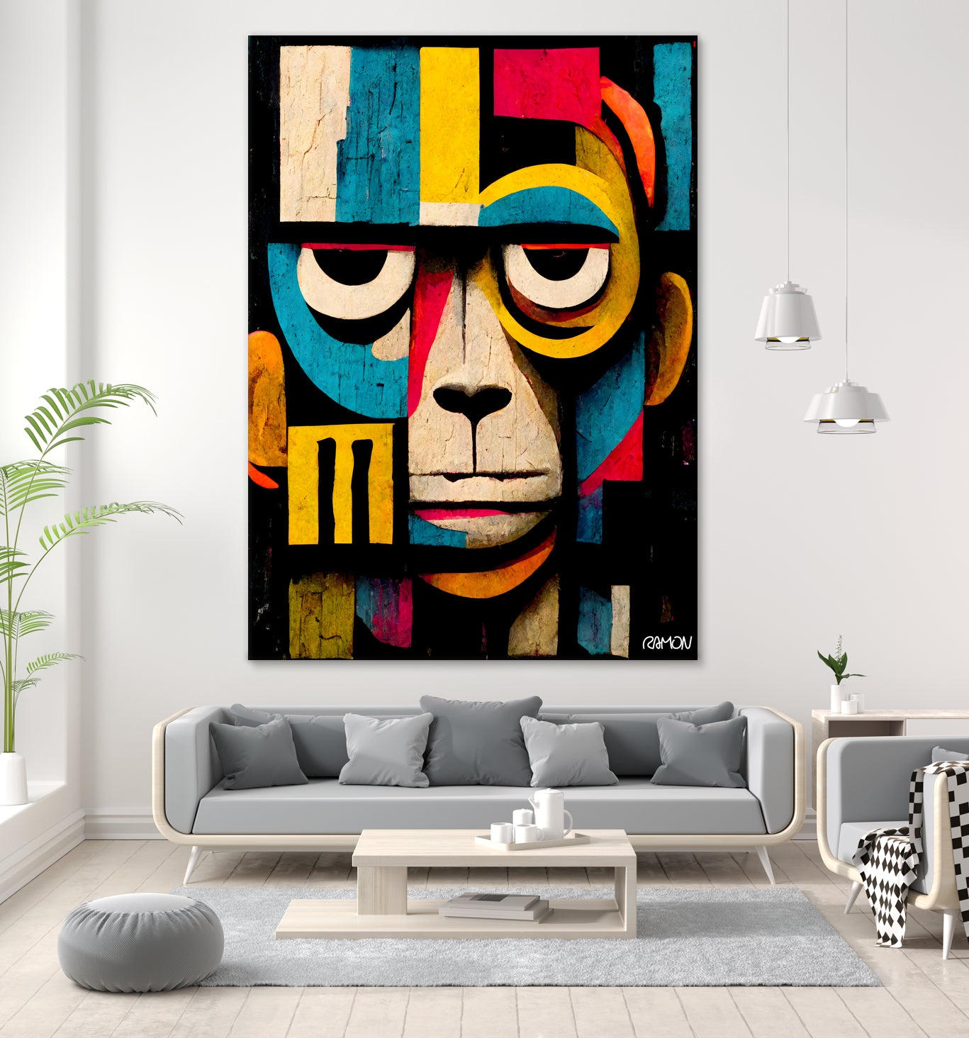 Abstract Art Monkey by Ramon Souza on GIANT ART - black digital painting