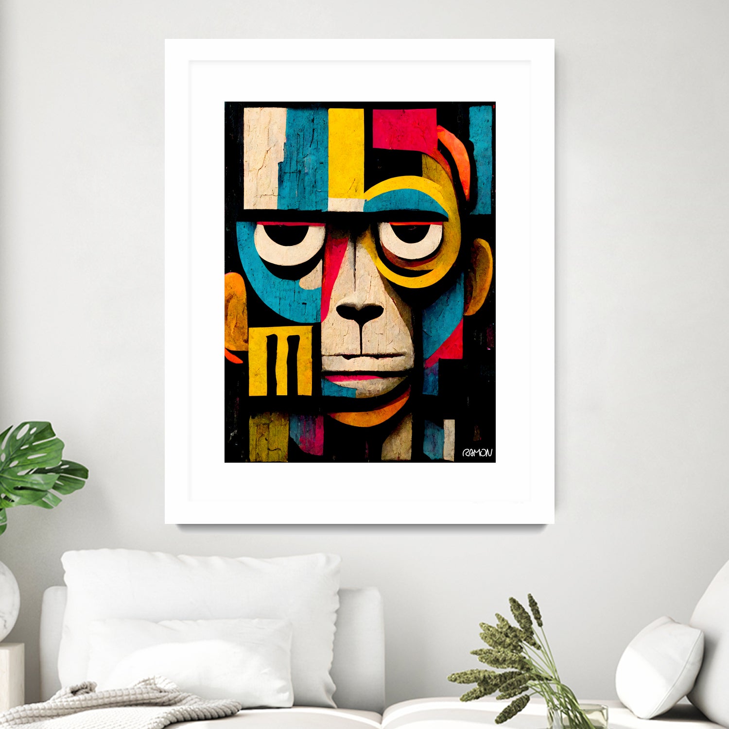 Abstract Art Monkey by Ramon Souza on GIANT ART - black digital painting