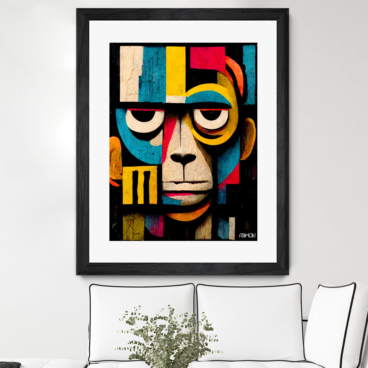 Abstract Art Monkey by Ramon Souza on GIANT ART - black digital painting