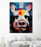 White Pig by Ramon Souza on GIANT ART - white digital painting