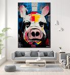 White Pig by Ramon Souza on GIANT ART - white digital painting