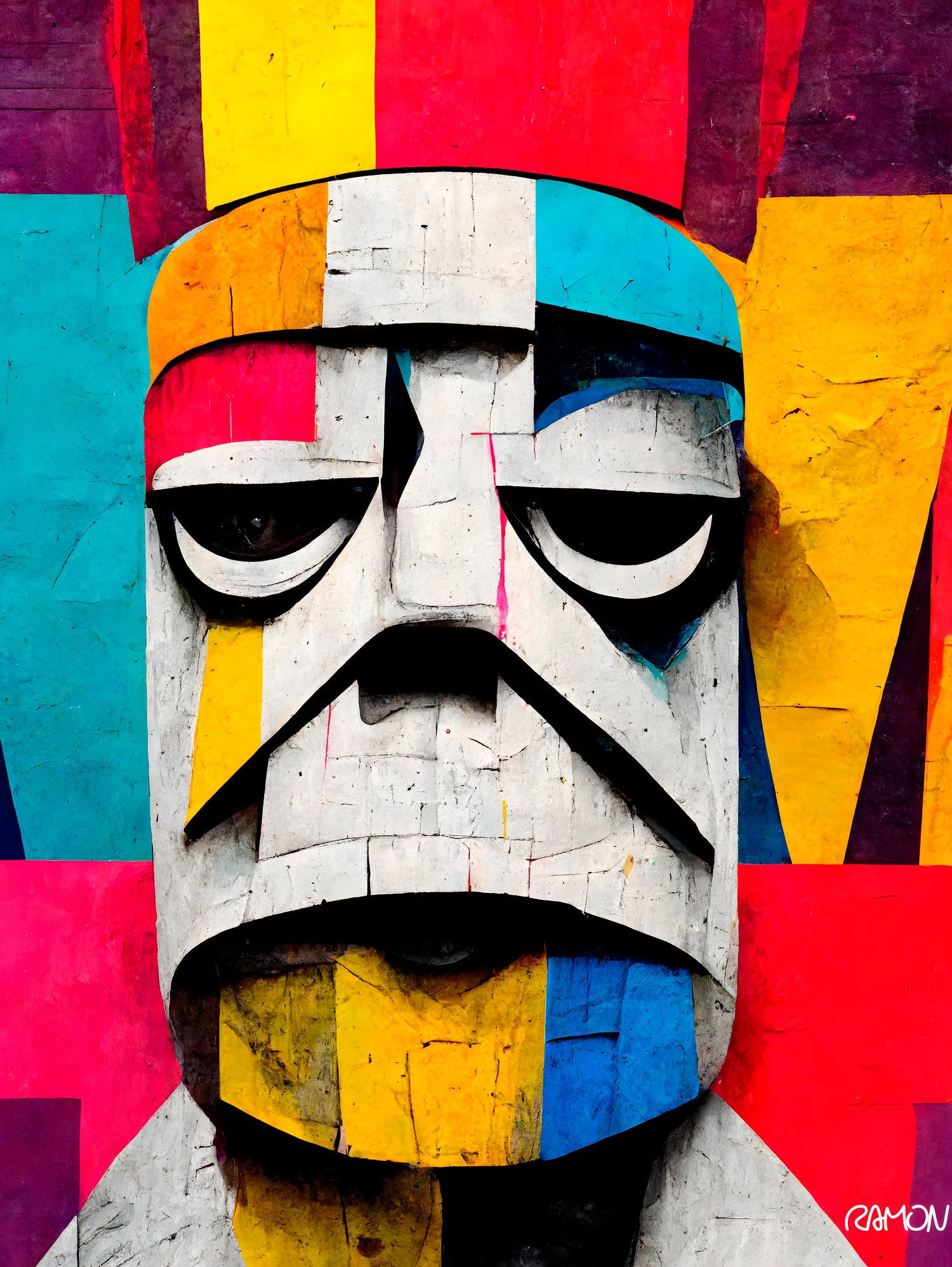 Bored Trooper by Ramon Souza on GIANT ART - white digital painting