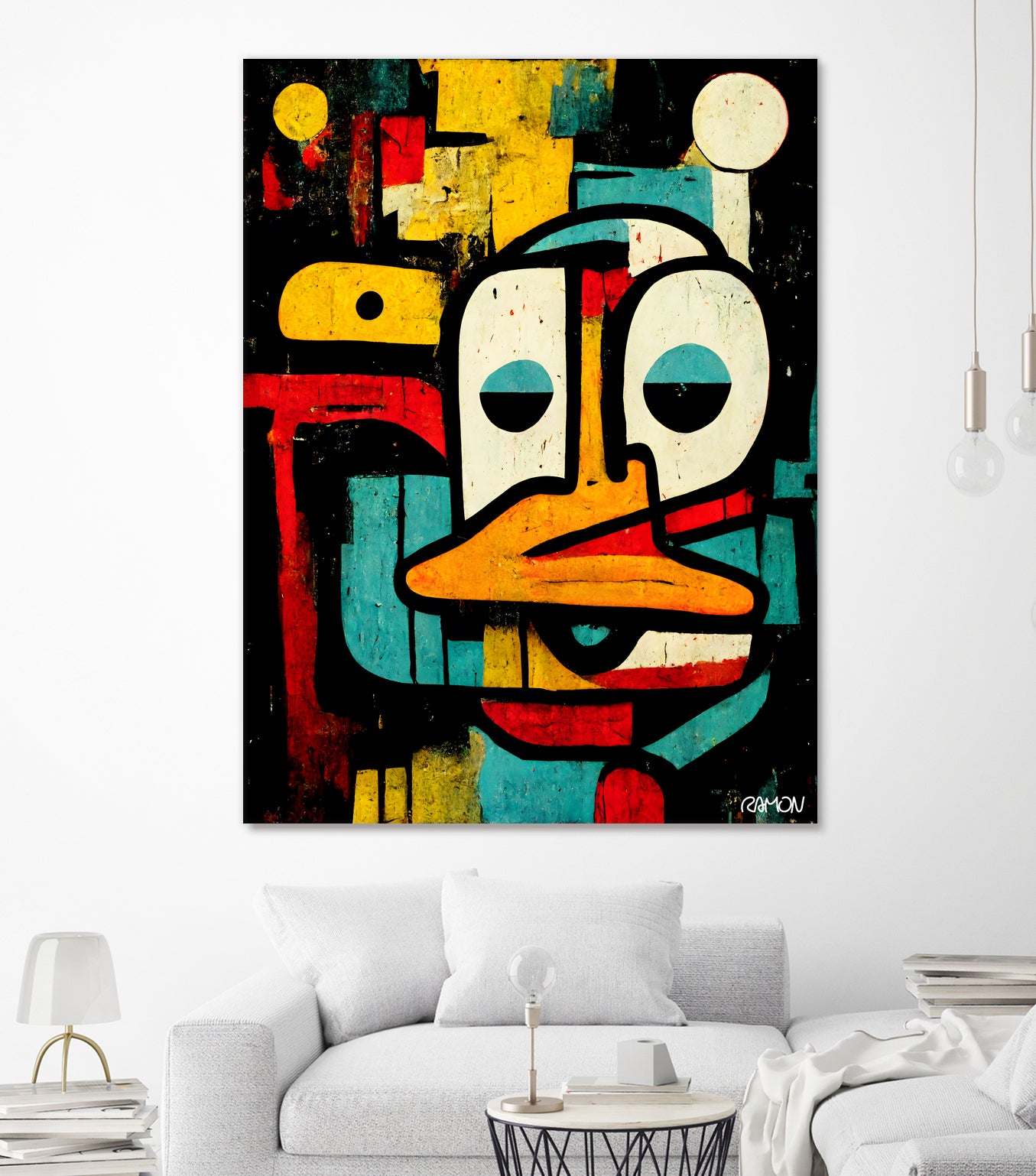 Alfred The Duck by Ramon Souza on GIANT ART - black digital painting