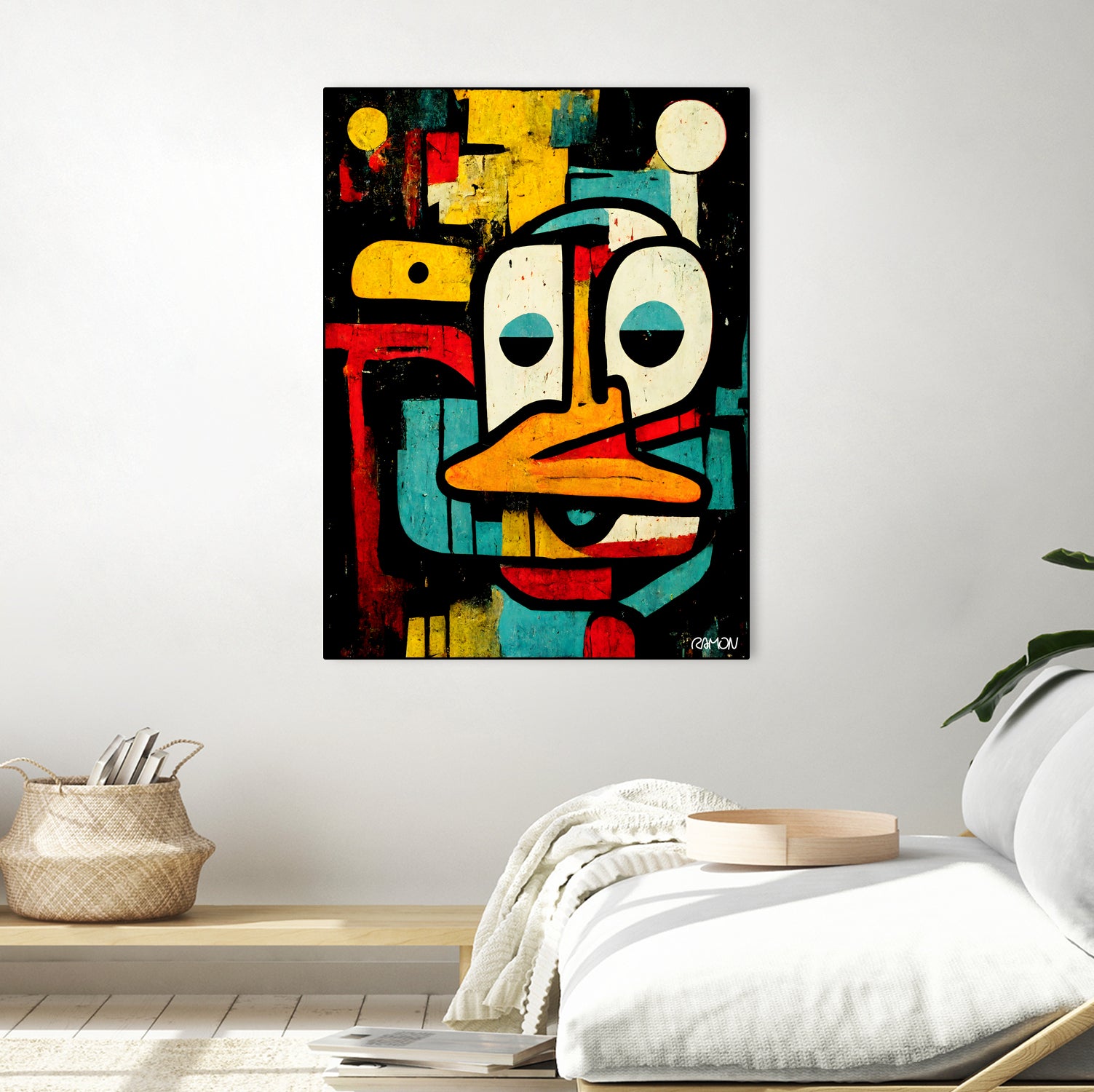 Alfred The Duck by Ramon Souza on GIANT ART - black digital painting