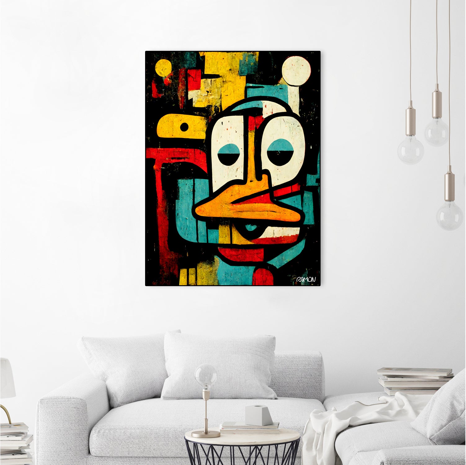 Alfred The Duck by Ramon Souza on GIANT ART - black digital painting