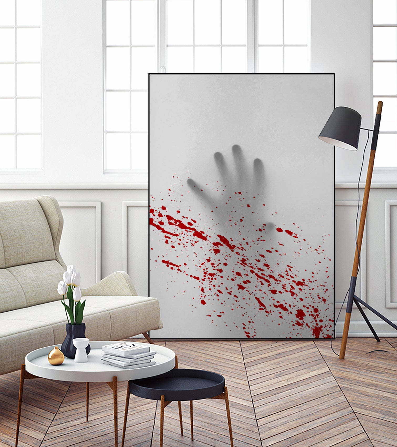 Hand and Blood by Luca Cremasco on GIANT ART - gray photo manipulation