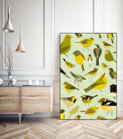 warbler window yellow by Scott Partridge on GIANT ART - vector illustration