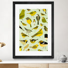 warbler window yellow by Scott Partridge on GIANT ART - vector illustration